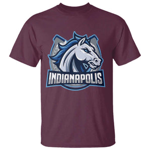 IFC Game Day T Shirt Blue Football Lover Equine Shoe TS11 Maroon Print Your Wear