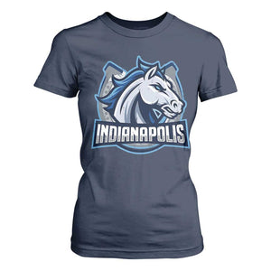 IFC Game Day T Shirt For Women Blue Football Lover Equine Shoe TS11 Navy Print Your Wear