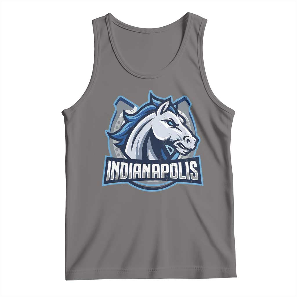 IFC Game Day Tank Top Blue Football Lover Equine Shoe TS11 Deep Heather Print Your Wear