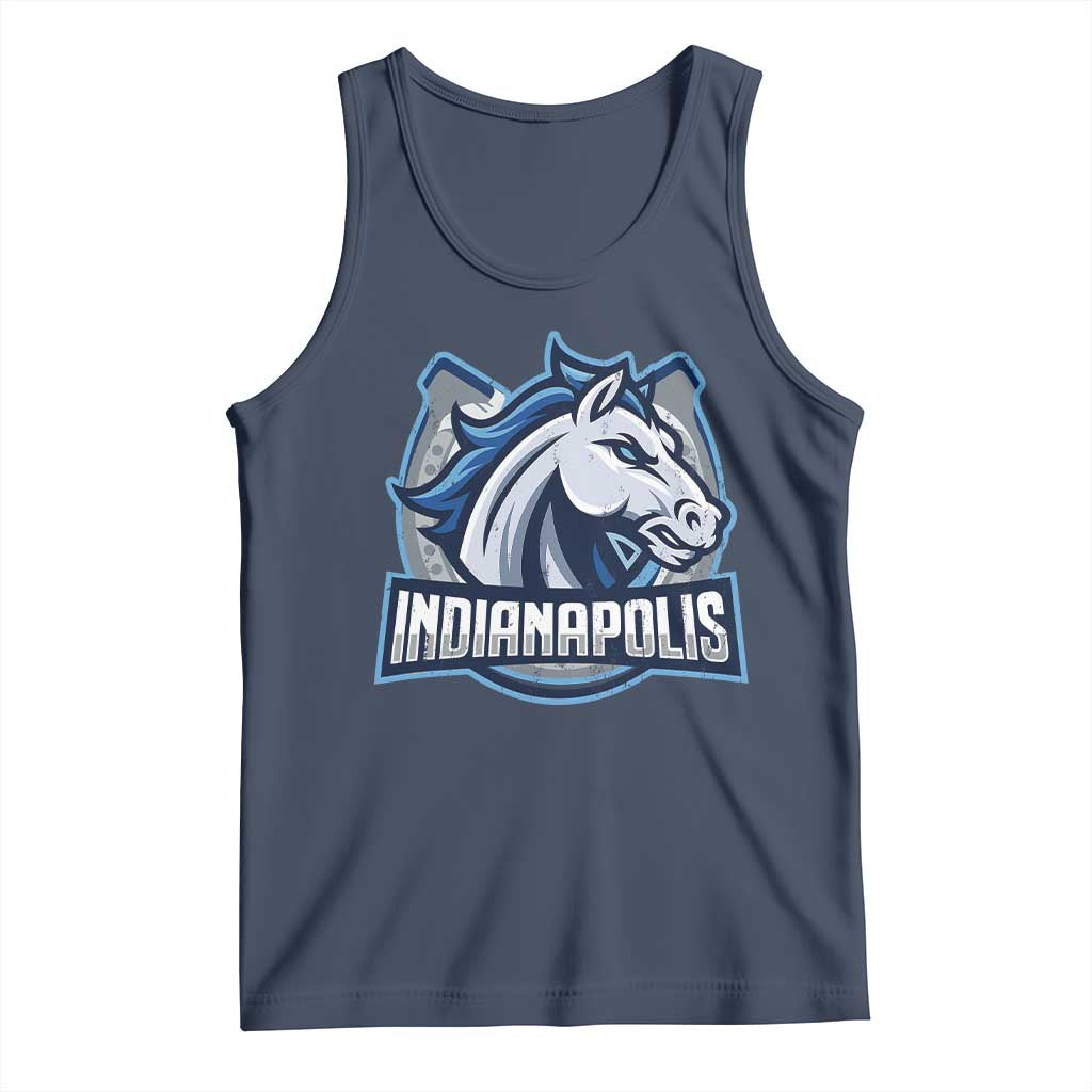 IFC Game Day Tank Top Blue Football Lover Equine Shoe TS11 Navy Print Your Wear