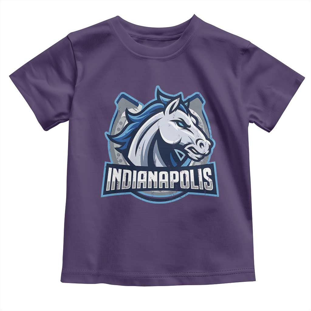 IFC Game Day Toddler T Shirt Blue Football Lover Equine Shoe TS11 Purple Print Your Wear