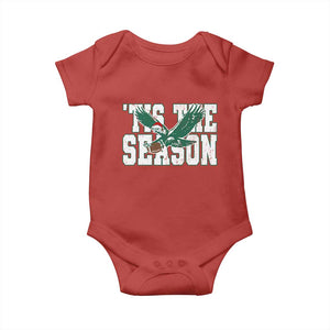 Christmas Football Lover Baby Onesie Green PFE Santa Hat Game Day TS11 Red Print Your Wear