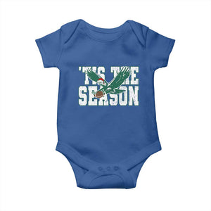 Christmas Football Lover Baby Onesie Green PFE Santa Hat Game Day TS11 Royal Blue Print Your Wear