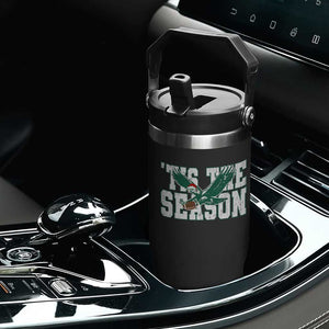 Christmas Football Lover Flip Straw Tumbler Green PFE Santa Hat Game Day TS11 Print Your Wear