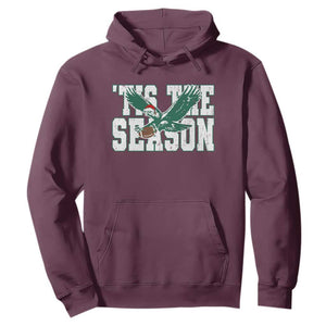 Christmas Football Lover Hoodie Green PFE Santa Hat Game Day TS11 Maroon Print Your Wear