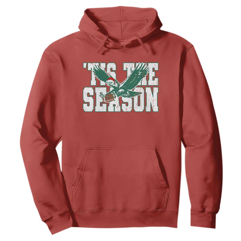 Christmas Football Lover Hoodie Green PFE Santa Hat Game Day TS11 Red Print Your Wear