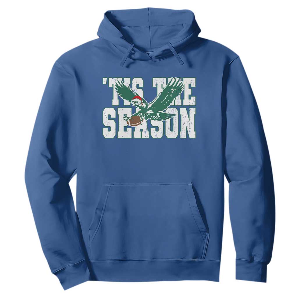 Christmas Football Lover Hoodie Green PFE Santa Hat Game Day TS11 Royal Blue Print Your Wear
