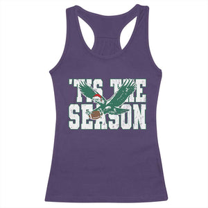 Christmas Football Lover Racerback Tank Top Green PFE Santa Hat Game Day TS11 Purple Print Your Wear