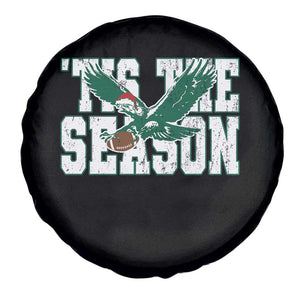 Christmas Football Lover Spare Tire Cover Green PFE Santa Hat Game Day TS11 Print Your Wear