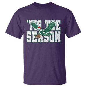 Christmas Football Lover T Shirt Green PFE Santa Hat Game Day TS11 Purple Print Your Wear
