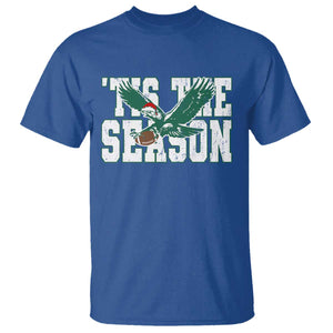 Christmas Football Lover T Shirt Green PFE Santa Hat Game Day TS11 Royal Blue Print Your Wear