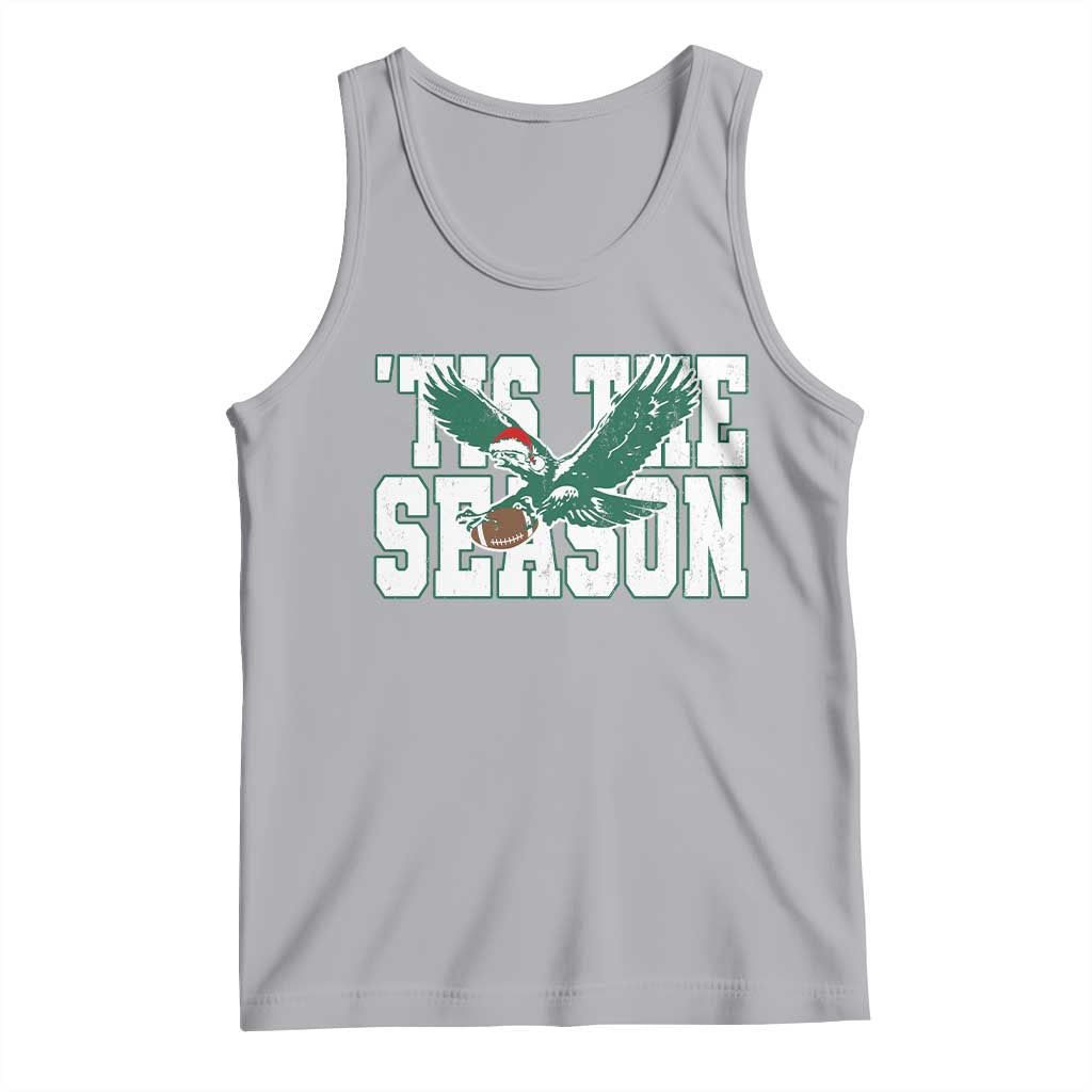 Christmas Football Lover Tank Top Green PFE Santa Hat Game Day TS11 Athletic Heather Print Your Wear