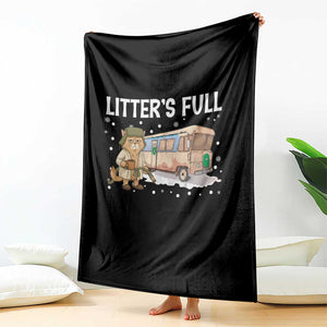Funny Christmas Vacation Litter's Full Cat Throw Blanket Xmas Movie TS11 Print Your Wear