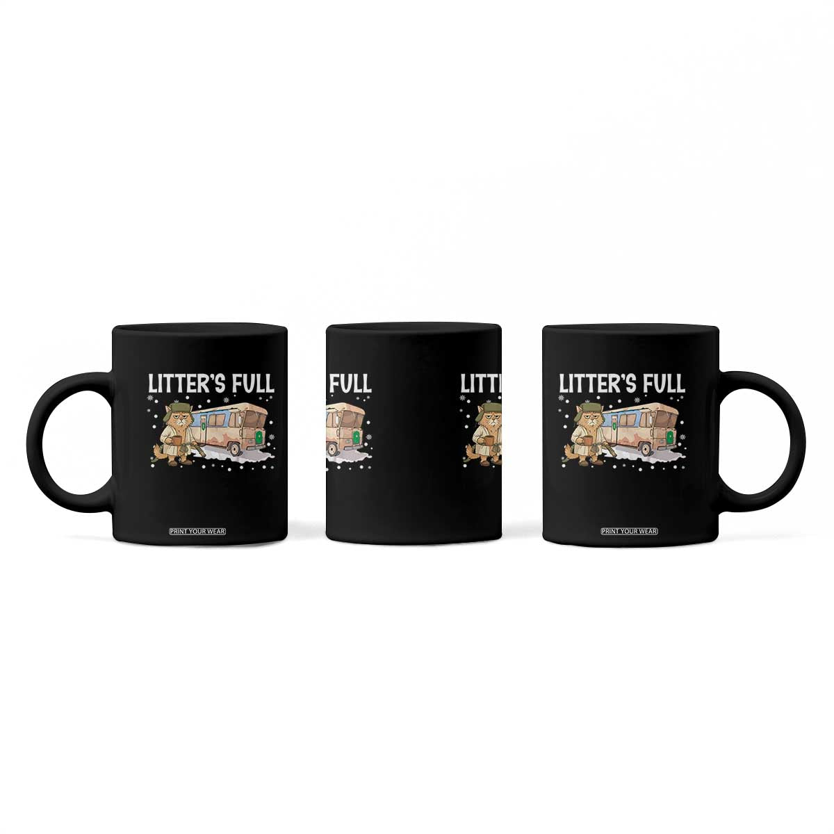 Funny Christmas Vacation Litter's Full Cat Coffee Mug Xmas Movie TS11 Print Your Wear