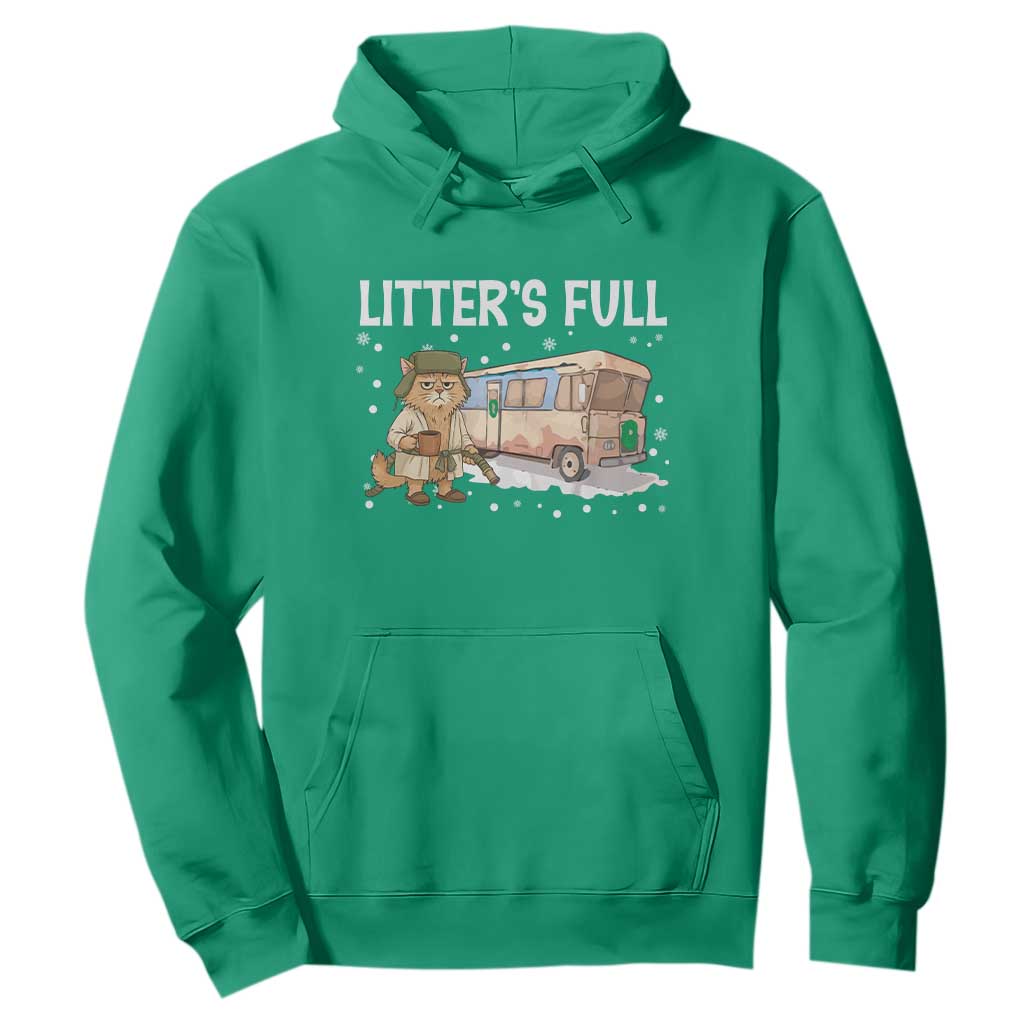 Funny Christmas Vacation Litter's Full Cat Hoodie Xmas Movie TS11 Irish Green Print Your Wear