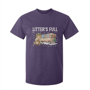 Funny Christmas Vacation Litter's Full Cat T Shirt For Kid Xmas Movie TS11 Purple Print Your Wear