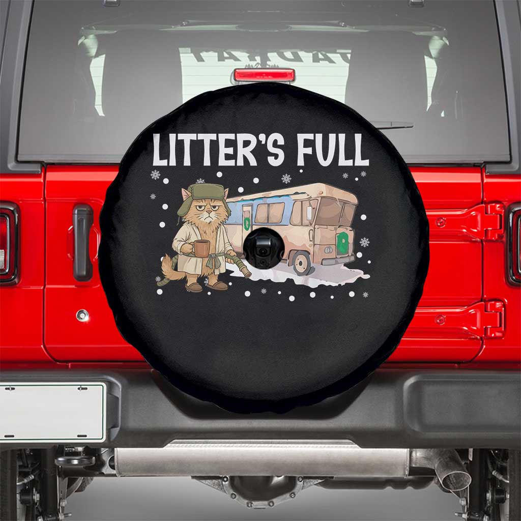 Funny Christmas Vacation Litter's Full Cat Spare Tire Cover Xmas Movie TS11 Black Print Your Wear