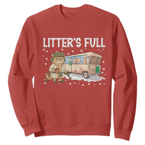 Funny Christmas Vacation Litter's Full Cat Sweatshirt Xmas Movie TS11 Red Print Your Wear
