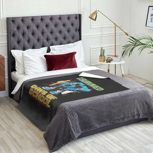 Funny I Survived 67 Days Of School Throw Blanket Six Seven Meme Pixel Game Gen Alpha TS11 Print Your Wear