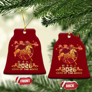 Chinese New Year 2026 Year of The Horse Ceramic Ornament Cherry Blossom TS11 Print Your Wear