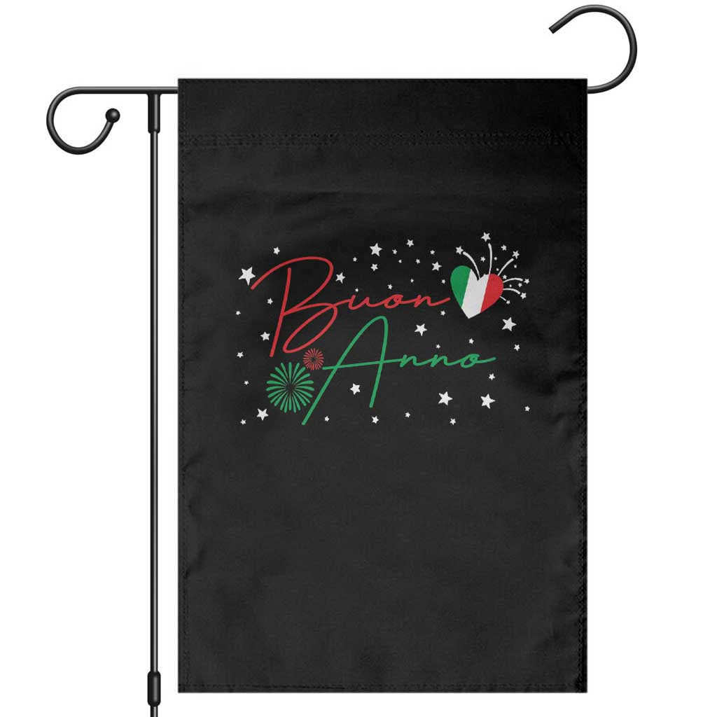 Funny Buon Anno Itlalian New Year Garden Flag TS11 Black Print Your Wear