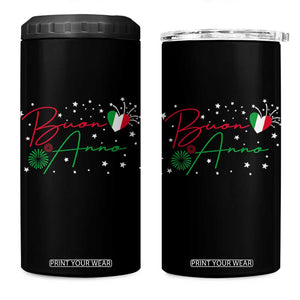 Funny Buon Anno Itlalian New Year 4 in 1 Can Cooler Tumbler TS11 One Size: 16 oz Black Print Your Wear