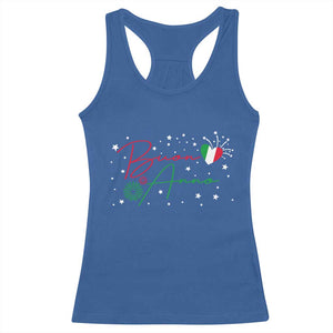 Funny Buon Anno Itlalian New Year Racerback Tank Top TS11 Royal Blue Print Your Wear