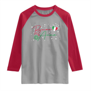 Funny Buon Anno Itlalian New Year Raglan Shirt TS11 Sport Gray Red Print Your Wear