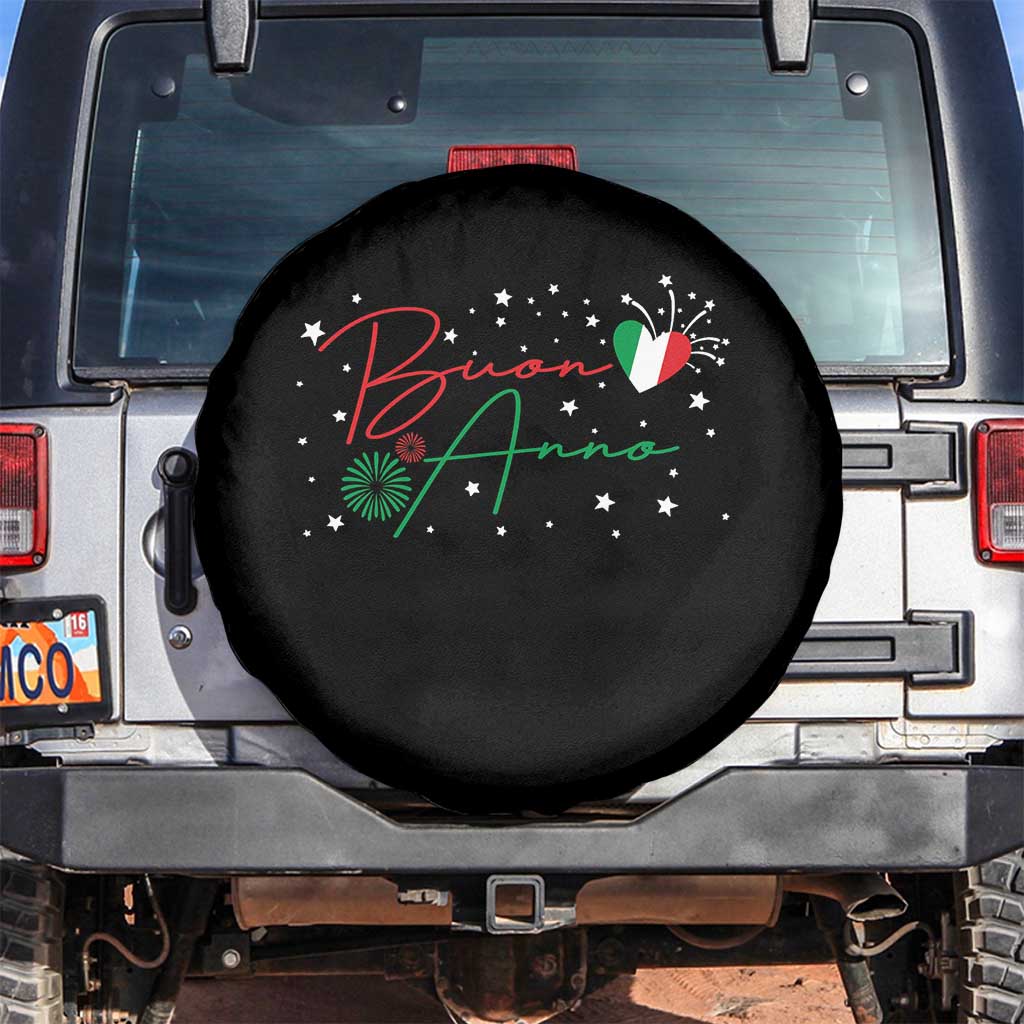Funny Buon Anno Itlalian New Year Spare Tire Cover TS11 No hole Black Print Your Wear