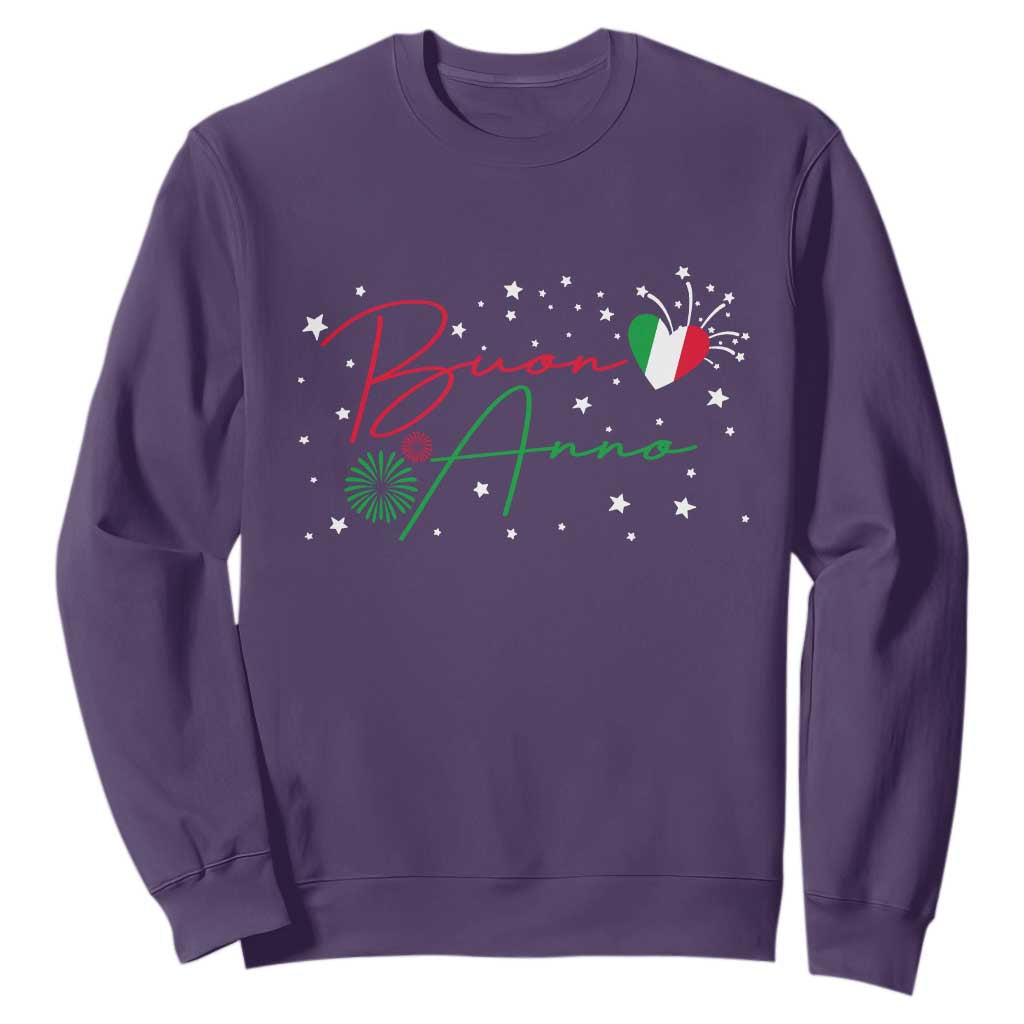 Funny Buon Anno Itlalian New Year Sweatshirt TS11 Purple Print Your Wear