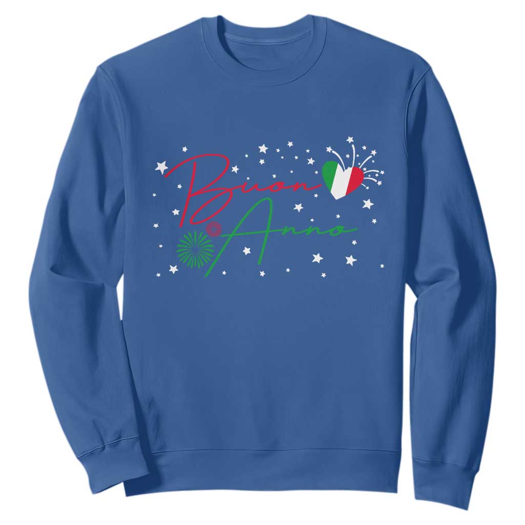 Funny Buon Anno Itlalian New Year Sweatshirt TS11 Royal Blue Print Your Wear