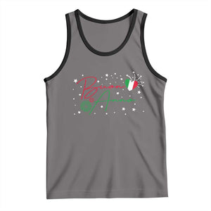 Funny Buon Anno Itlalian New Year Tank Top TS11 Deep Heather Black Print Your Wear