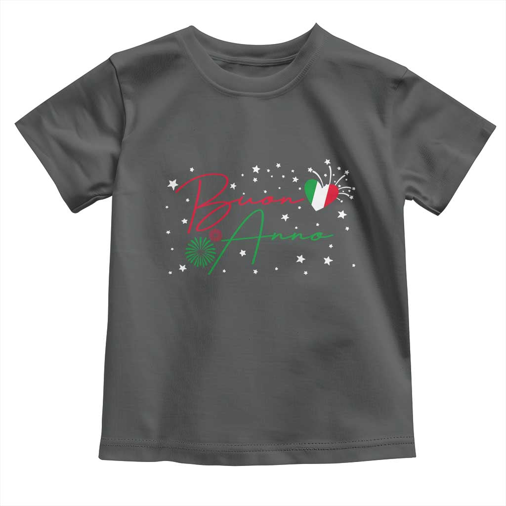 Funny Buon Anno Itlalian New Year Toddler T Shirt TS11 Dark Heather Print Your Wear