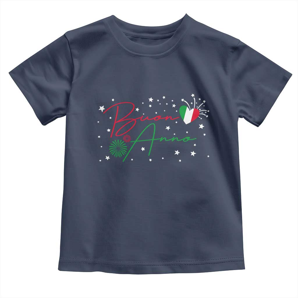 Funny Buon Anno Itlalian New Year Toddler T Shirt TS11 Navy Print Your Wear