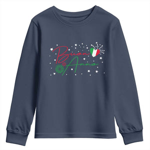 Funny Buon Anno Itlalian New Year Youth Sweatshirt TS11 Navy Print Your Wear