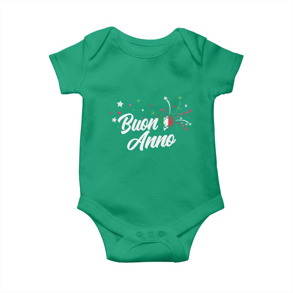 Funny Buon Anno Itlalian New Year Baby Onesie Italy Heart TS11 Irish Green Print Your Wear