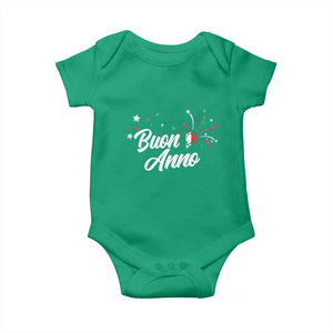 Funny Buon Anno Itlalian New Year Baby Onesie Italy Heart TS11 Irish Green Print Your Wear