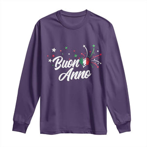 Funny Buon Anno Itlalian New Year Long Sleeve Shirt Italy Heart TS11 Purple Print Your Wear