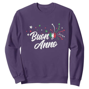 Funny Buon Anno Itlalian New Year Sweatshirt Italy Heart TS11 Purple Print Your Wear