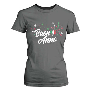 Funny Buon Anno Itlalian New Year T Shirt For Women Italy Heart TS11 Dark Heather Print Your Wear