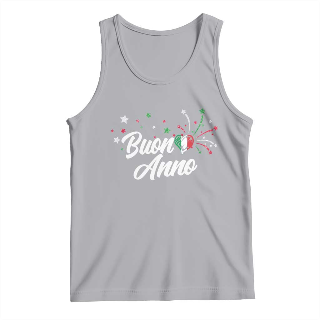 Funny Buon Anno Itlalian New Year Tank Top Italy Heart TS11 Athletic Heather Print Your Wear