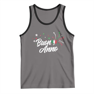 Funny Buon Anno Itlalian New Year Tank Top Italy Heart TS11 Deep Heather Black Print Your Wear