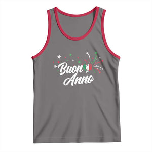 Funny Buon Anno Itlalian New Year Tank Top Italy Heart TS11 Deep Heather Red Print Your Wear
