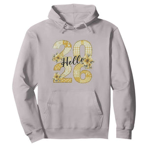 Hello New Year 2026 Vintage Floral Patchwork Quilt Hoodie TS11 Ice Gray Print Your Wear
