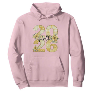Hello New Year 2026 Vintage Floral Patchwork Quilt Hoodie TS11 Light Pink Print Your Wear