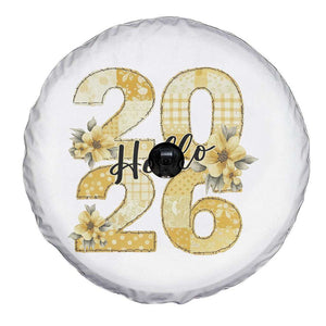 Hello New Year 2026 Vintage Floral Patchwork Quilt Spare Tire Cover TS11 Print Your Wear