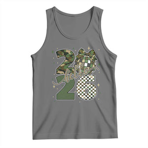 Camo Happy New Year Party 2026 Tank Top Camouflage Disco Ball TS11 Black Heather Print Your Wear