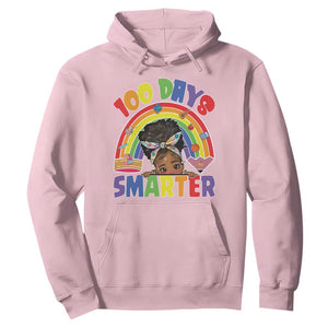 Funny 100 Days Smarter Afro African American Girl Hoodie TS11 Light Pink Print Your Wear