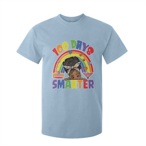 Funny 100 Days Smarter Afro African American Girl T Shirt For Kid TS11 Light Blue Print Your Wear