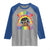 Funny 100 Days Smarter Afro African American Girl Raglan Shirt TS11 Sport Gray Royal Print Your Wear
